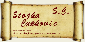 Stojka Čupković vizit kartica